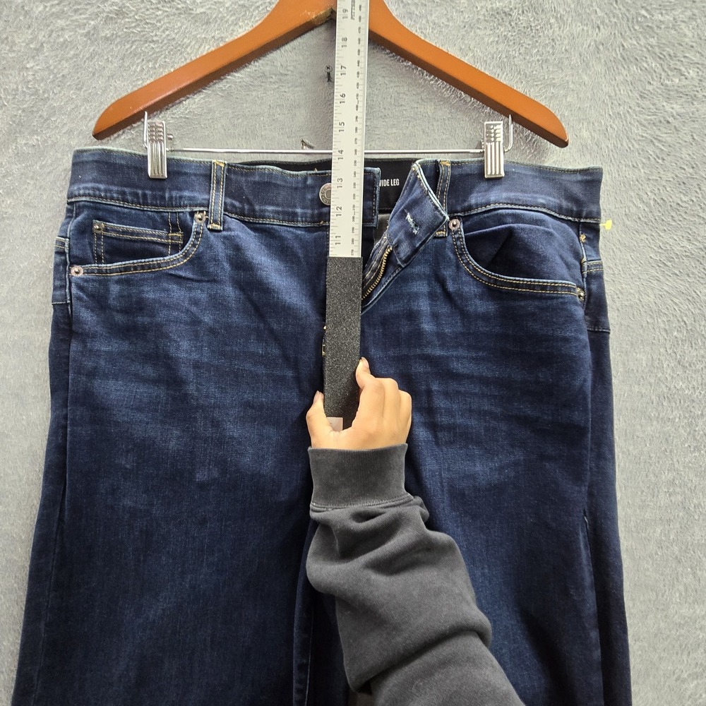 Torrid Women Jeans 18R Dark Blue Denim Wide-Leg 42585299 Bombshell Wide NWT - Picture 15 of 16